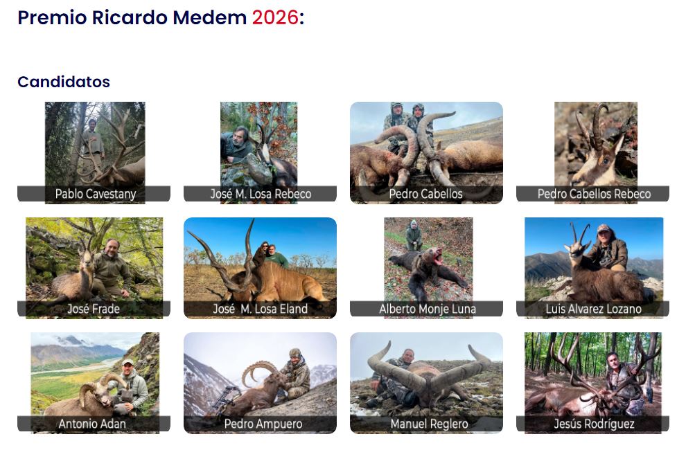 Premio Ricardo Medem Cinegética+SCI
